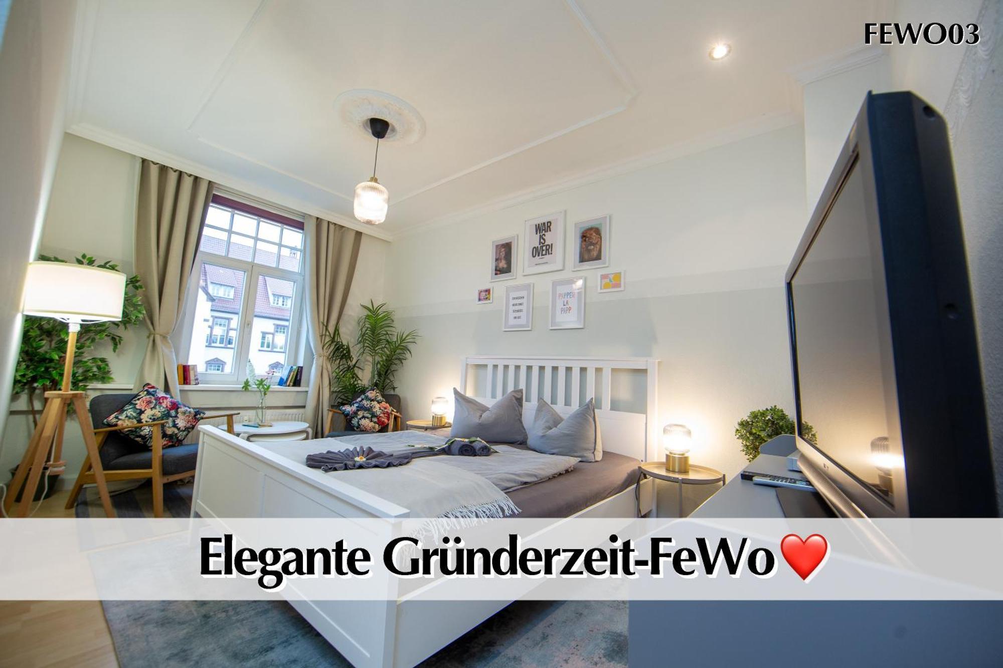 12 Fewos Im Jugendstilhaus Mit Aufzug, Terrasse, Kingsize-Bett, Smart-Tv, Etc Erfurt Luaran gambar