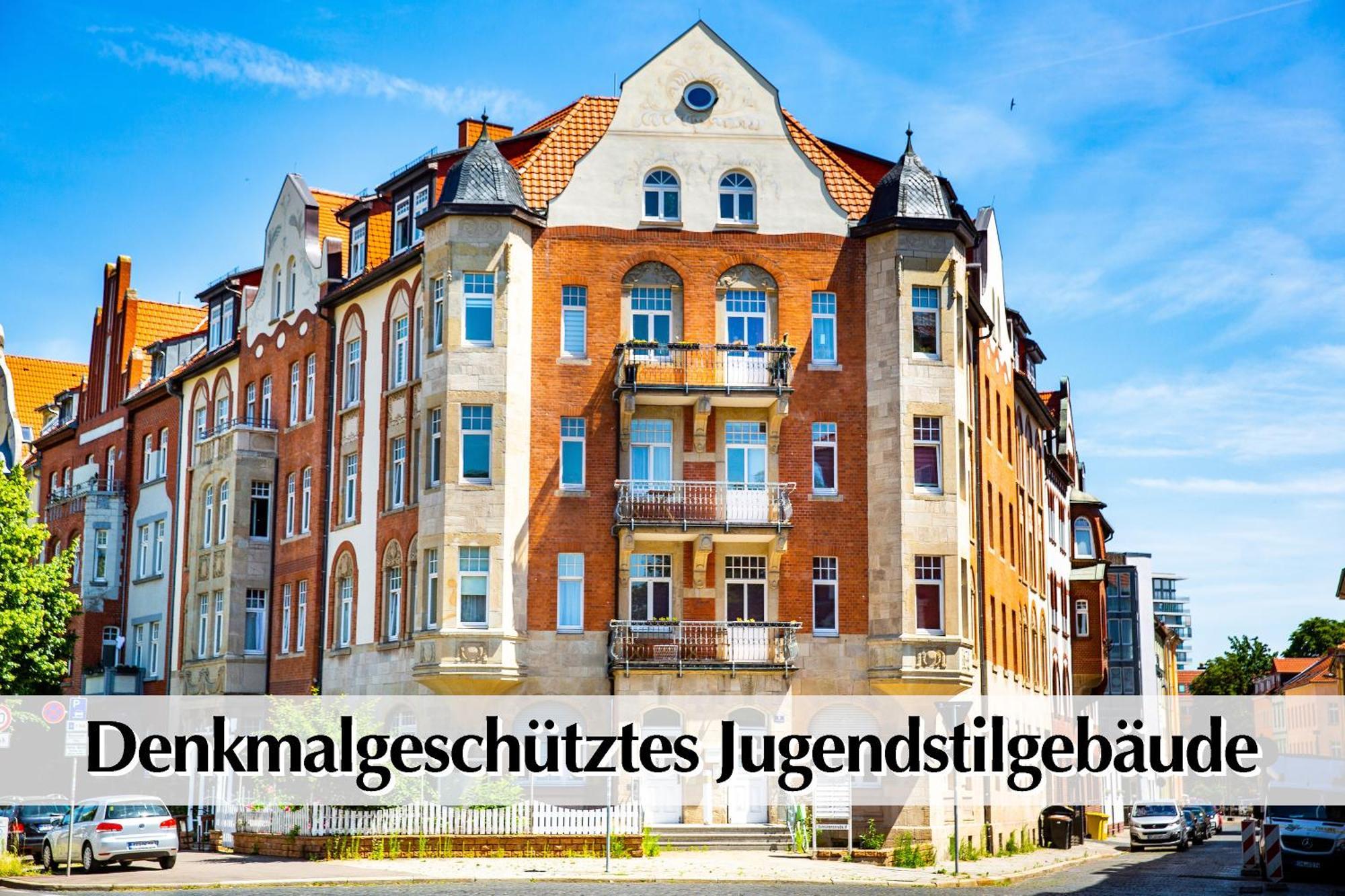 12 Fewos Im Jugendstilhaus Mit Aufzug, Terrasse, Kingsize-Bett, Smart-Tv, Etc Erfurt Luaran gambar