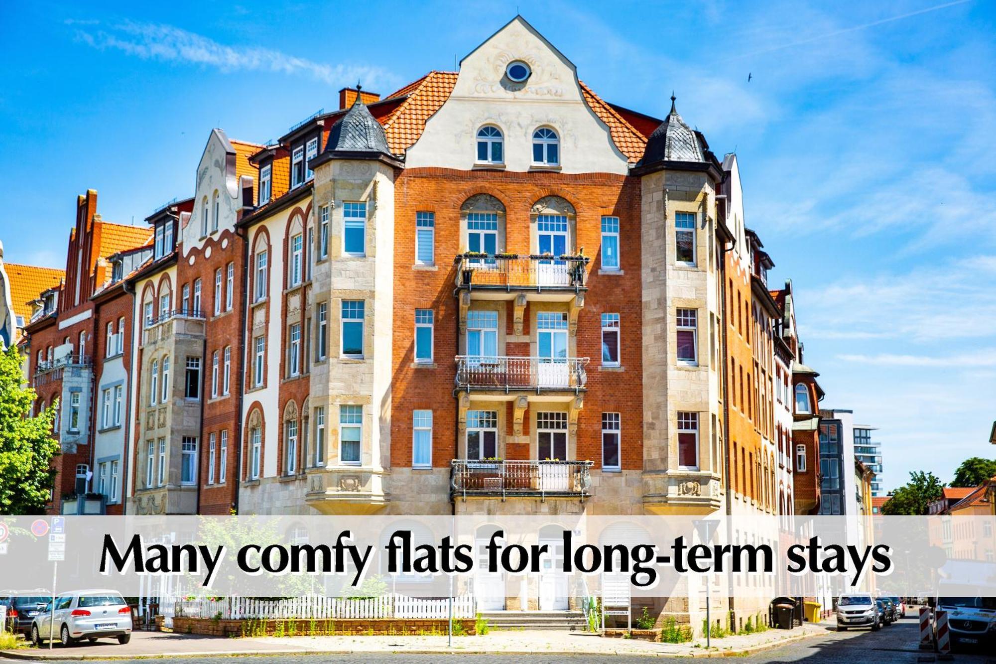 12 Fewos Im Jugendstilhaus Mit Aufzug, Terrasse, Kingsize-Bett, Smart-Tv, Etc Erfurt Bilik gambar