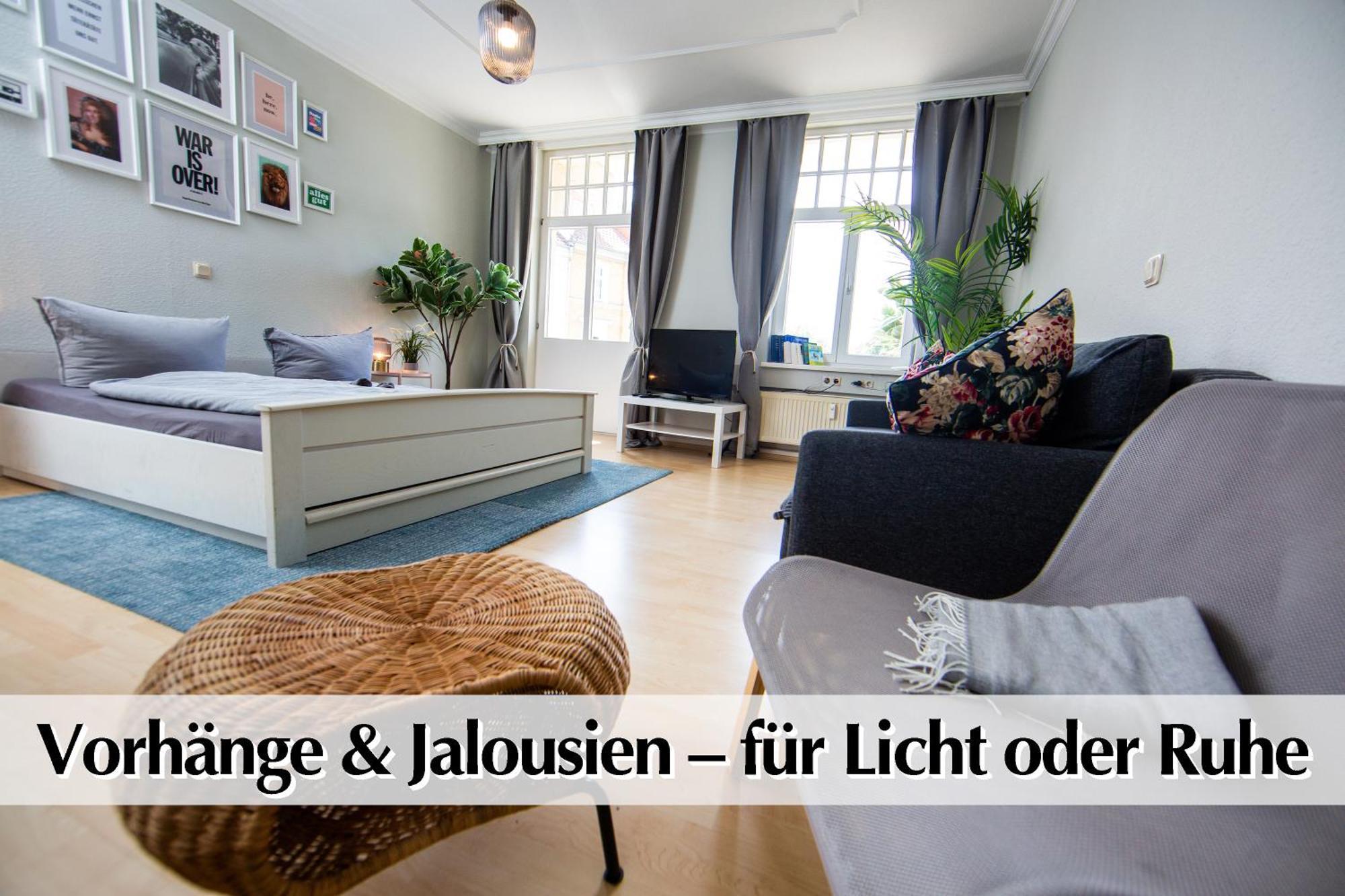 12 Fewos Im Jugendstilhaus Mit Aufzug, Terrasse, Kingsize-Bett, Smart-Tv, Etc Erfurt Bilik gambar