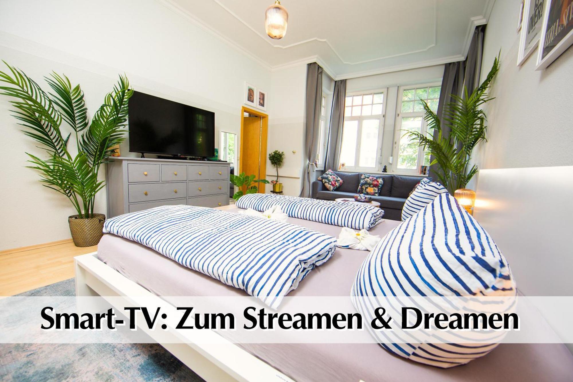 12 Fewos Im Jugendstilhaus Mit Aufzug, Terrasse, Kingsize-Bett, Smart-Tv, Etc Erfurt Bilik gambar
